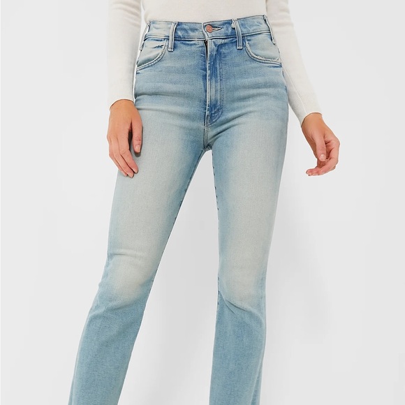 MOTHER Denim Au Revoir The Hustler Ankle Fray